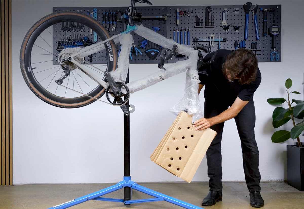 Packing a bike for shipping